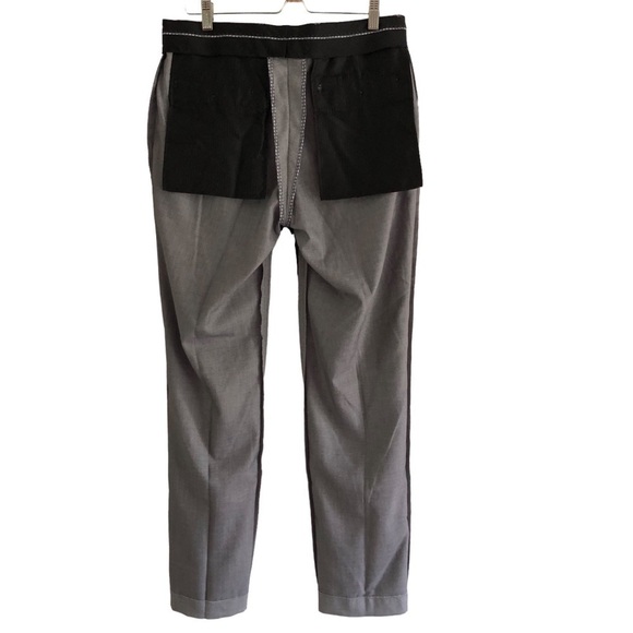 ZNTI8 Zanetti Gray Trousers Dress Slacks W33 L32 - Picture 7 of 11